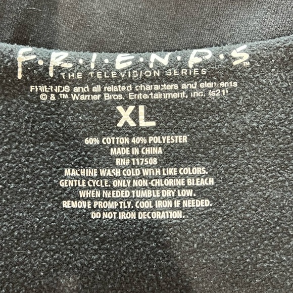 Friends Black Long Sleeve Tee Shirt - Picture 4 of 4